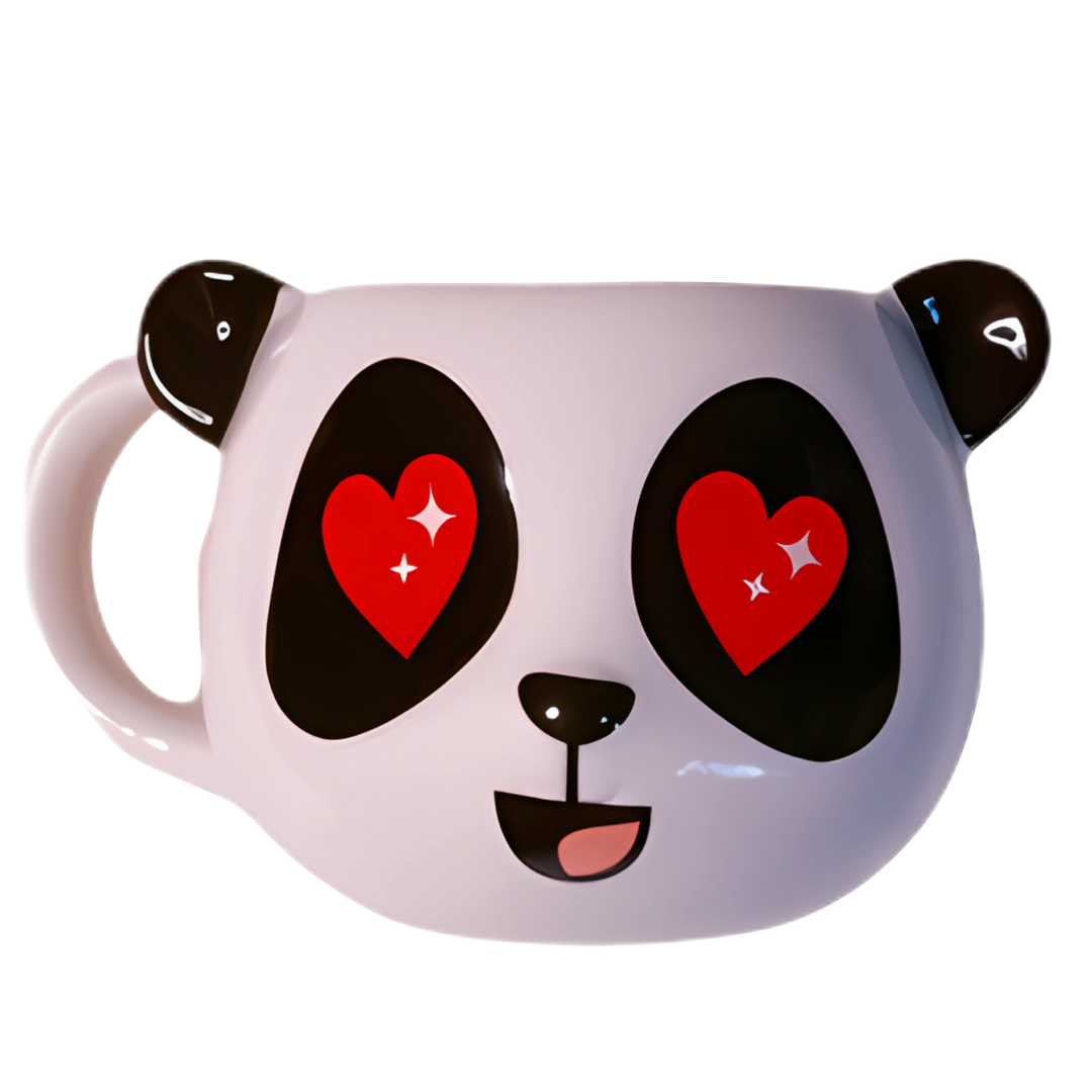 Ceramic Love Panda mug with heart eyes, cute panda coffee cup, perfect gift for romantic occasions, adorable animal-themed drinkware.
Love Panda ceramic mug with heart-eyed panda face, cozy tea cup for hot beverages, ideal for Valentine’s Day and cute gift ideas.
Love Panda mug, charming ceramic coffee cup, perfect for cozy mornings and panda mug collections.
ceramic cup with cute heart eyes design, great for gifting and adding charm to kitchen shelves.
Panda Pals - Love Panda - Snug Box